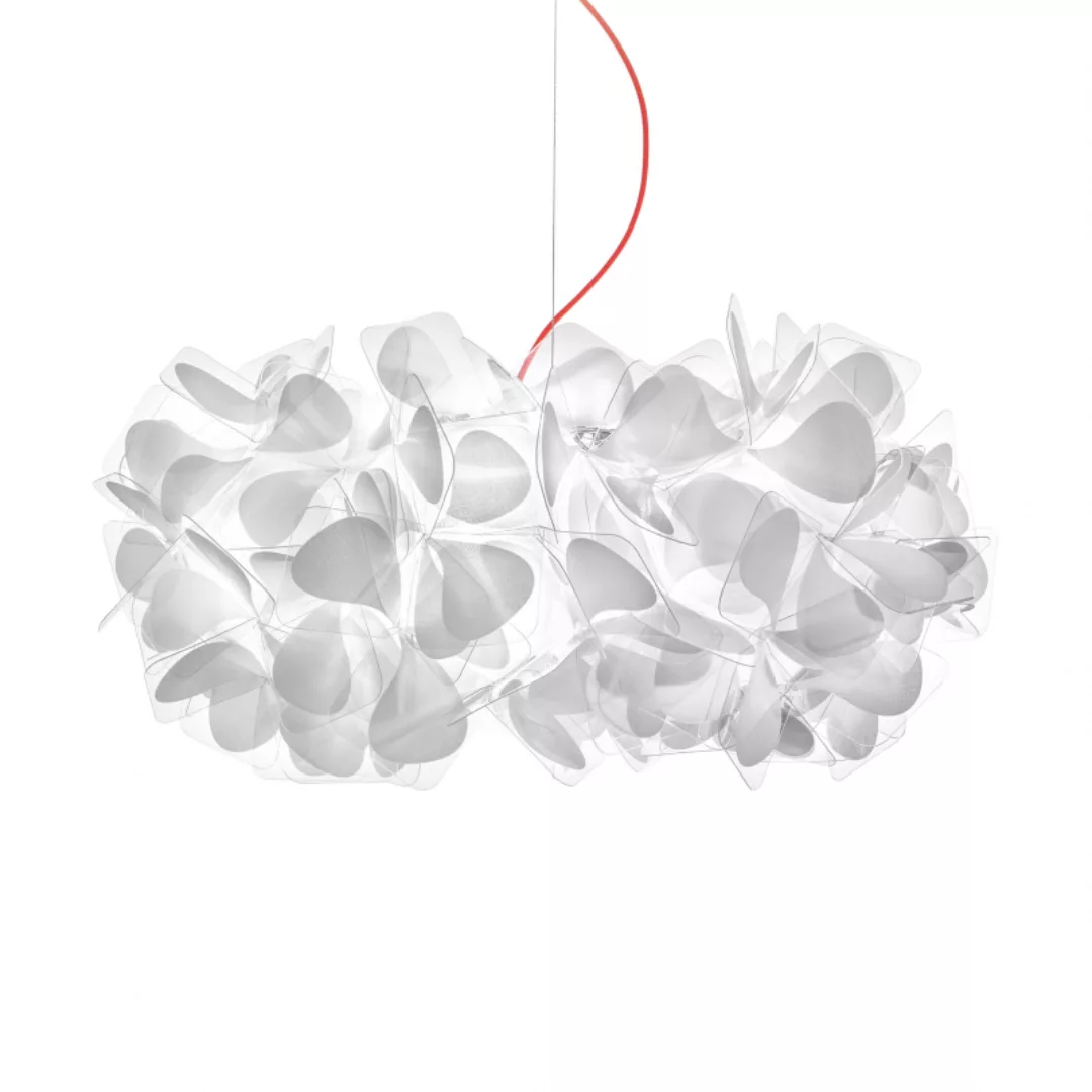 Slamp Clizia Mama Non Mama Pendel Ø53cm weiß/rot günstig online kaufen