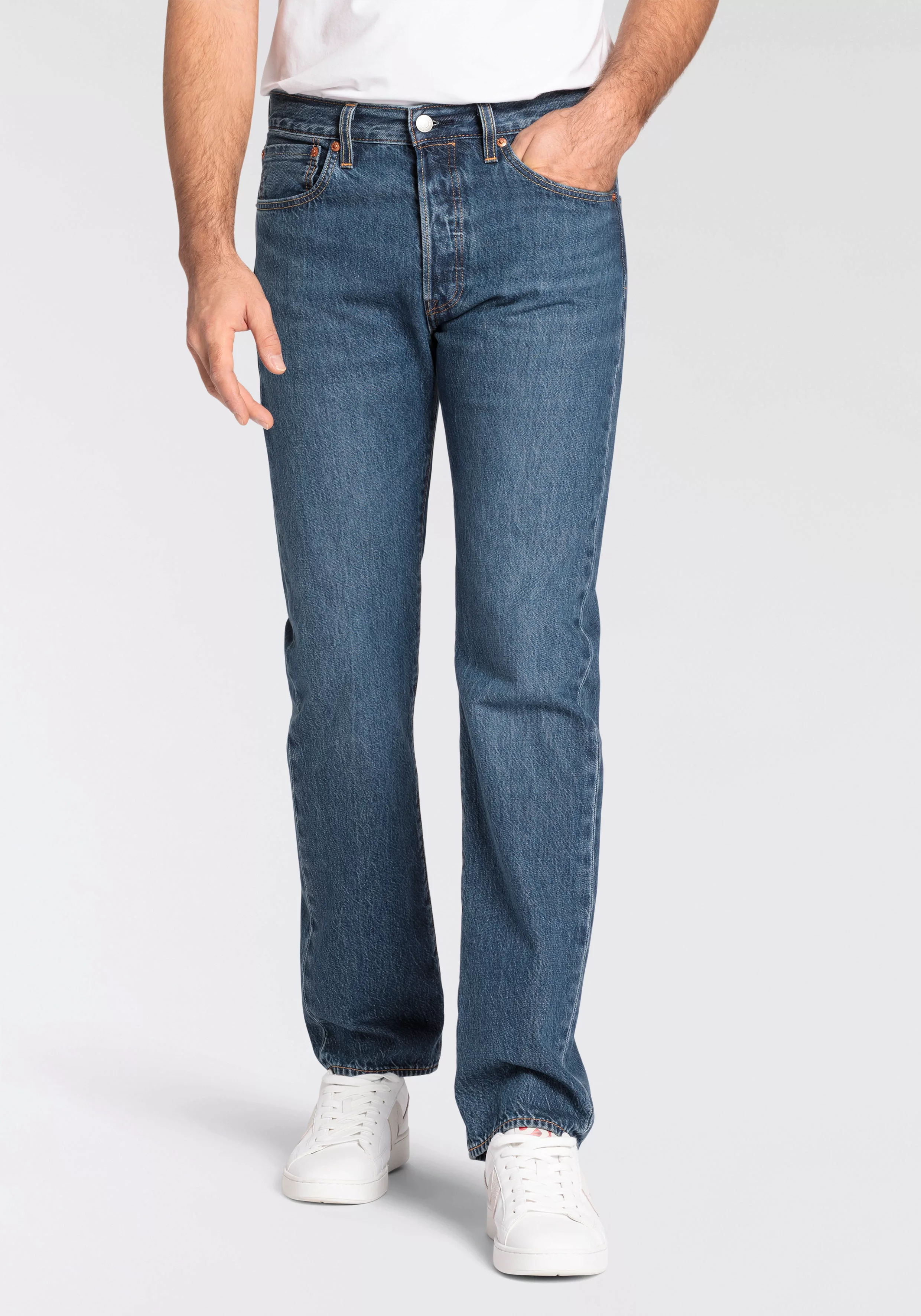 Levi's® Straight-Jeans 501 LEVI'S ORIGINAL mit Markenlabel günstig online kaufen