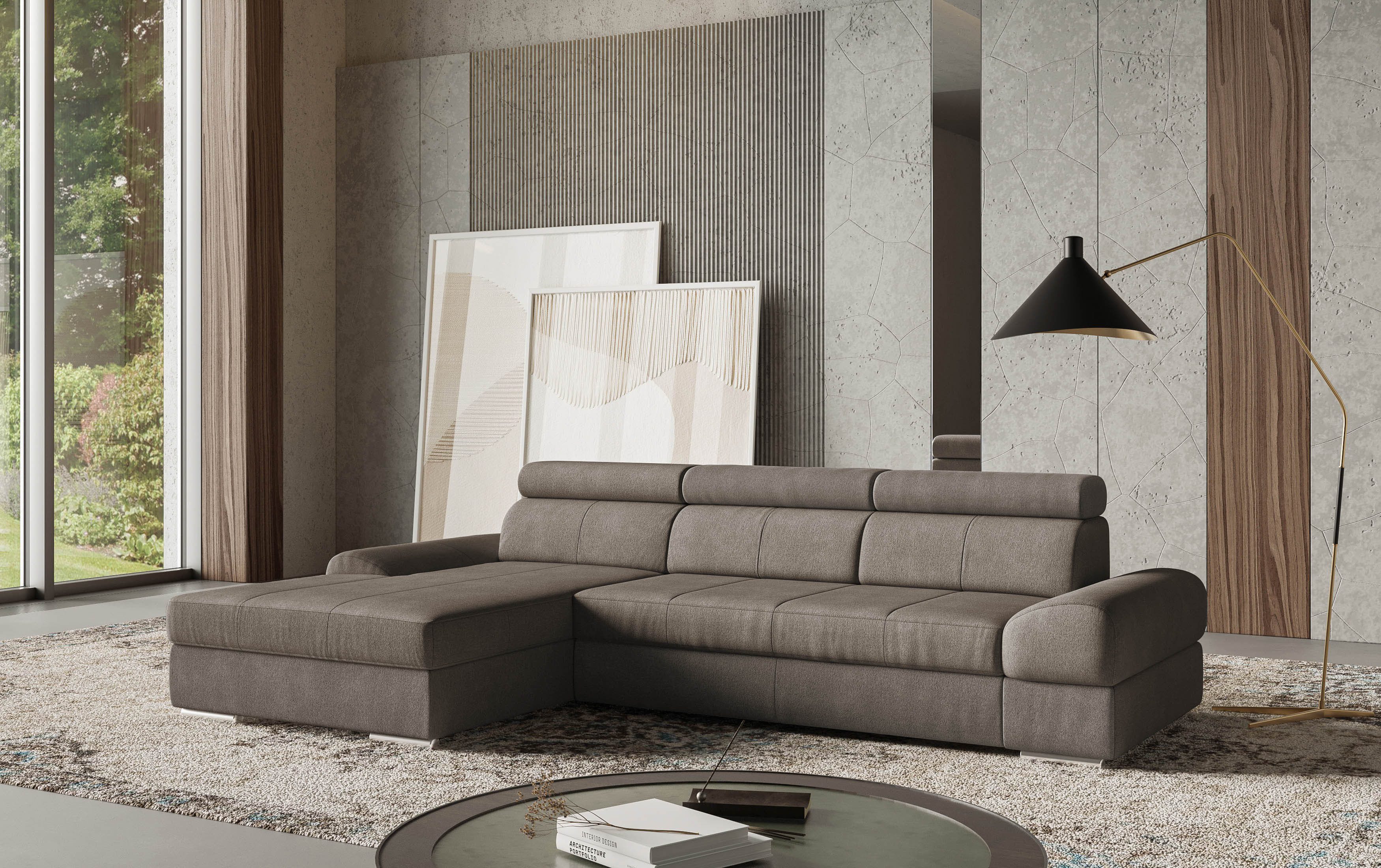 sit&more Ecksofa "Broadway L-Form", inklusive Kopfteilverstellung, wahlweis günstig online kaufen