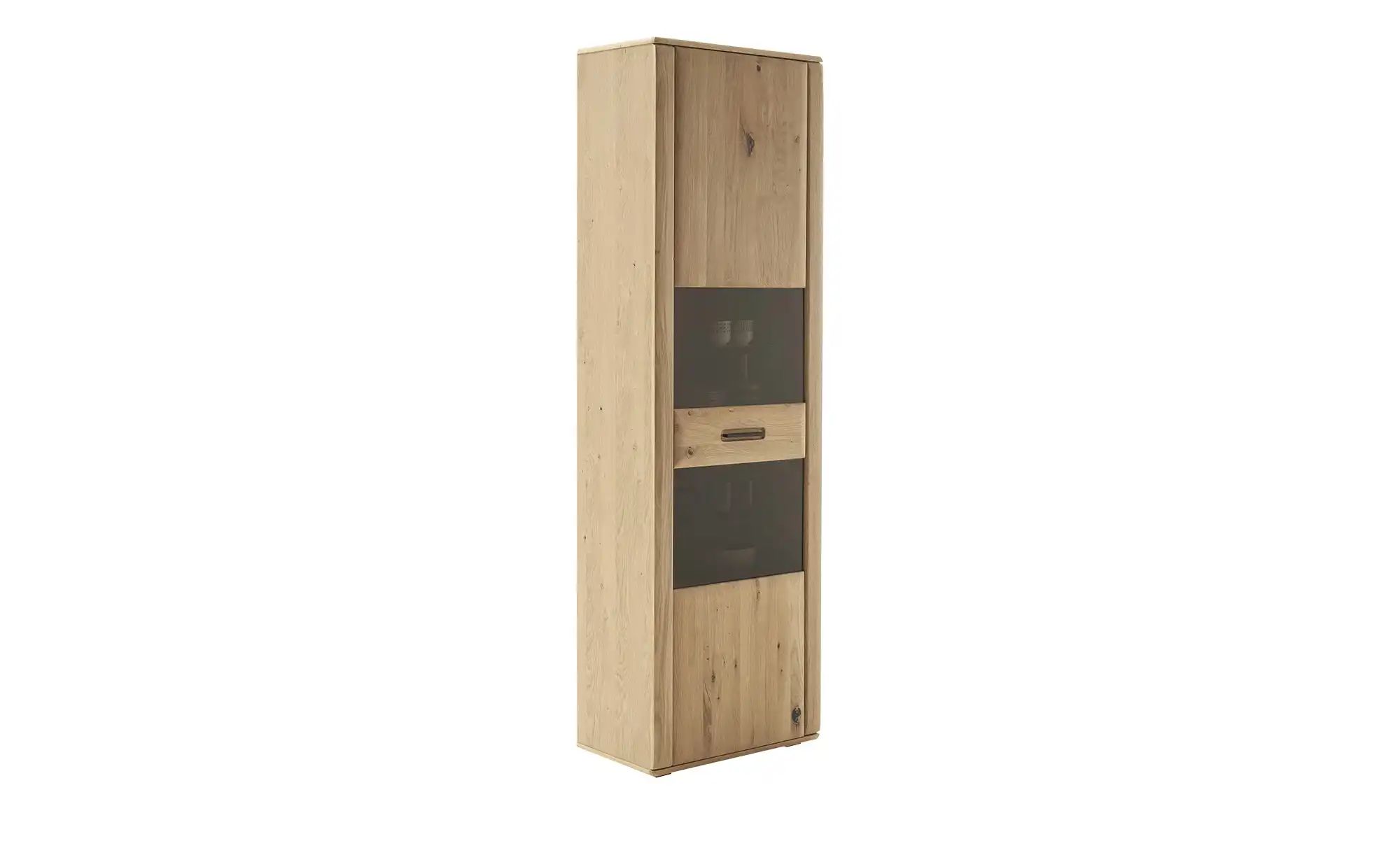 Woodford Vitrine  Alesio ¦ holzfarben ¦ Maße (cm): B: 64 H: 207 T: 37 Schrä günstig online kaufen