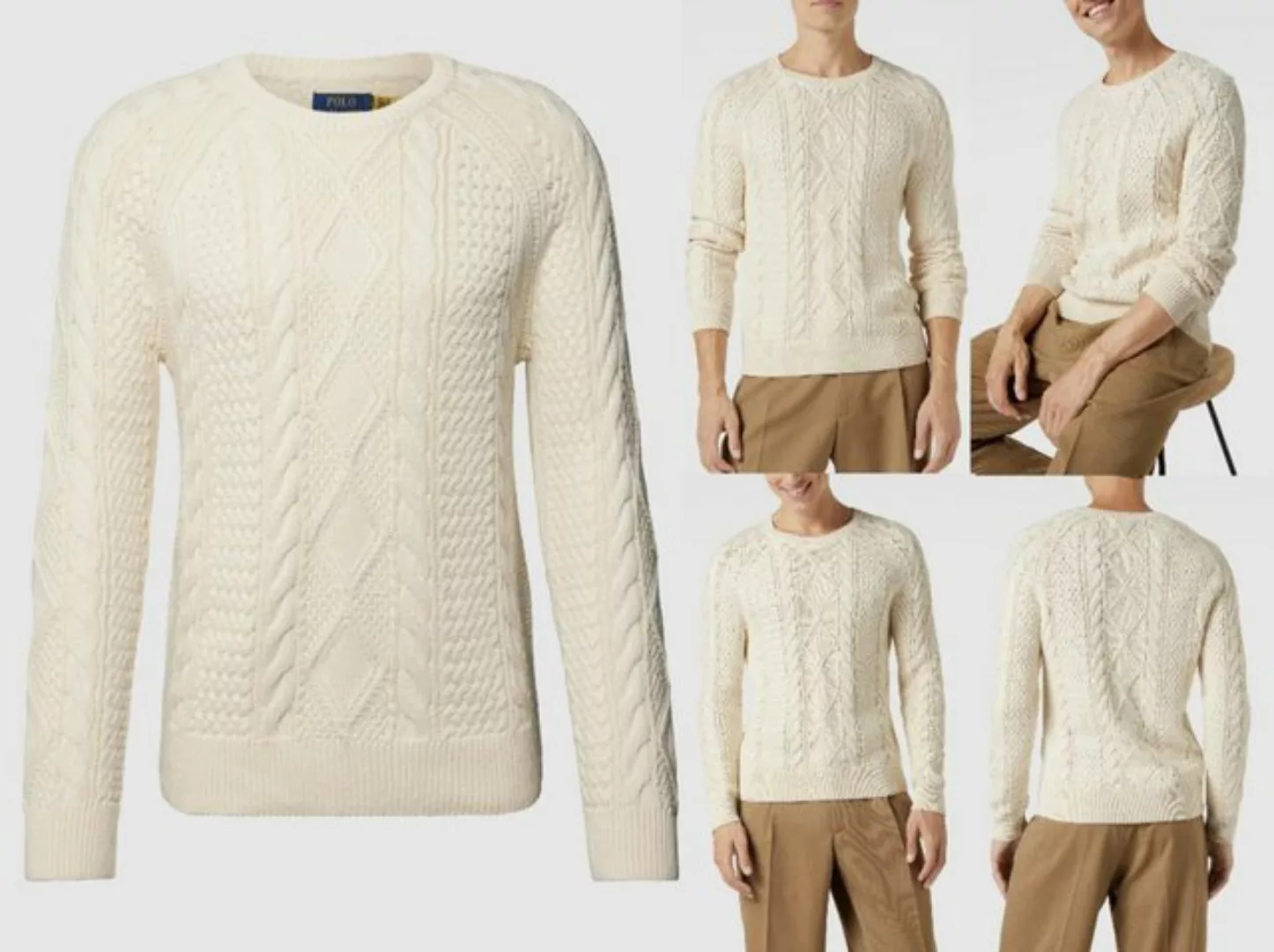 Ralph Lauren Strickpullover POLO RALPH LAUREN CABLE KNIT Pullover Sweater S günstig online kaufen