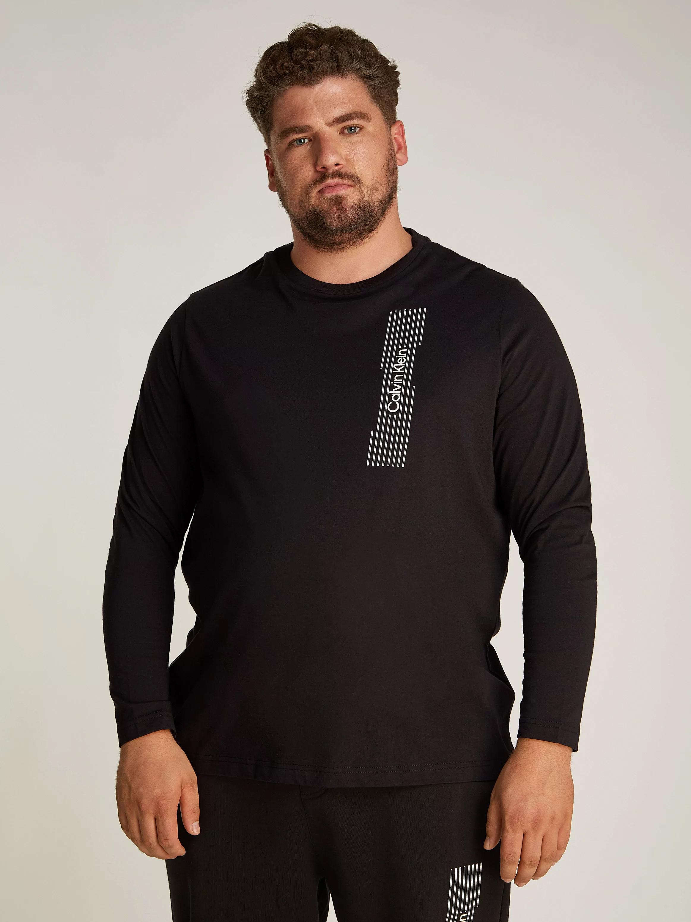 Calvin Klein Big&Tall Langarmshirt "BT HORIZONTAL LOGO LS T-SHIRT", in Groß günstig online kaufen