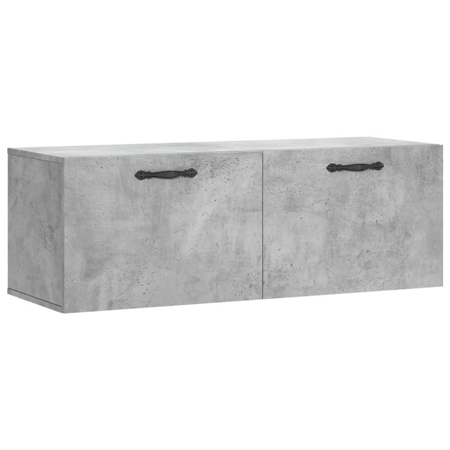 vidaXL Hängeschrank Wandschrank Hängeschrank Aufbewahrung Betongrau 100x36, günstig online kaufen