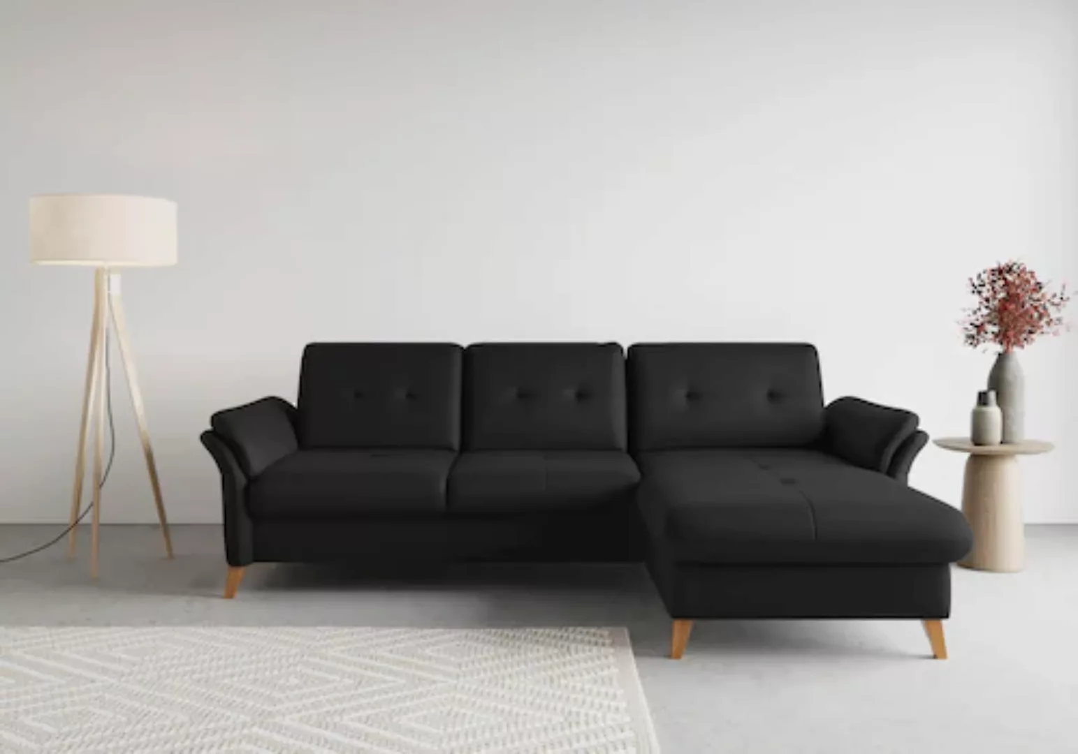 sit&more Ecksofa »Göteborg«, Sitztiefenverstellung und Federkern, wahlweise günstig online kaufen
