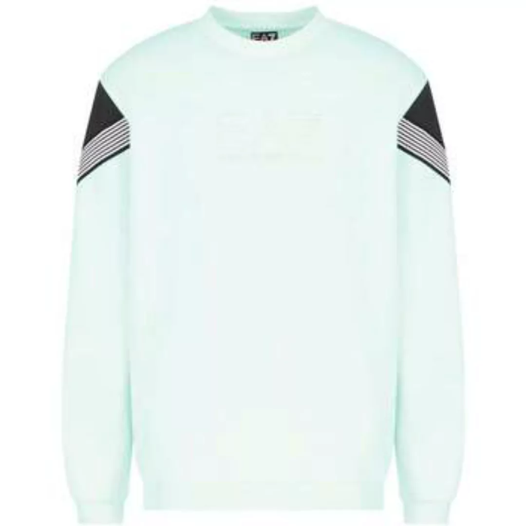 Ea7 Emporio Armani  Sweatshirt Visibility 7 Lines Sweatshirt Pale Blue Mint günstig online kaufen