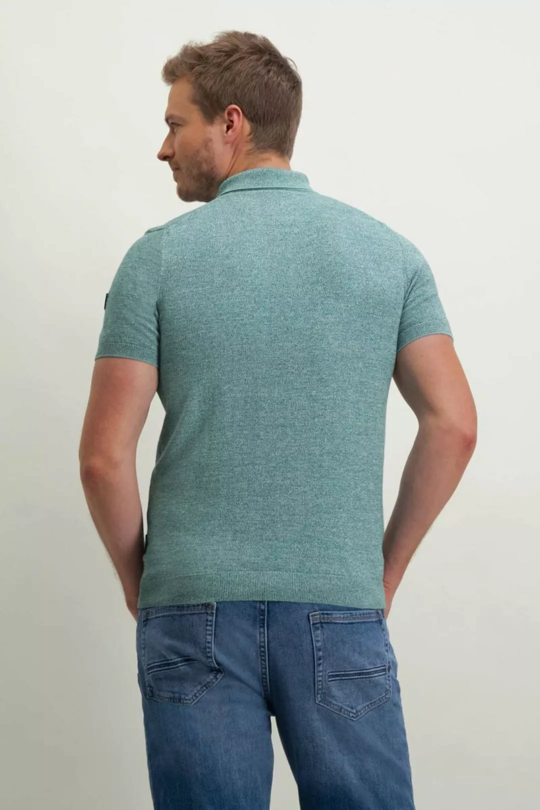 State Of Art Knitted Poloshirt Grün - Größe 3XL günstig online kaufen