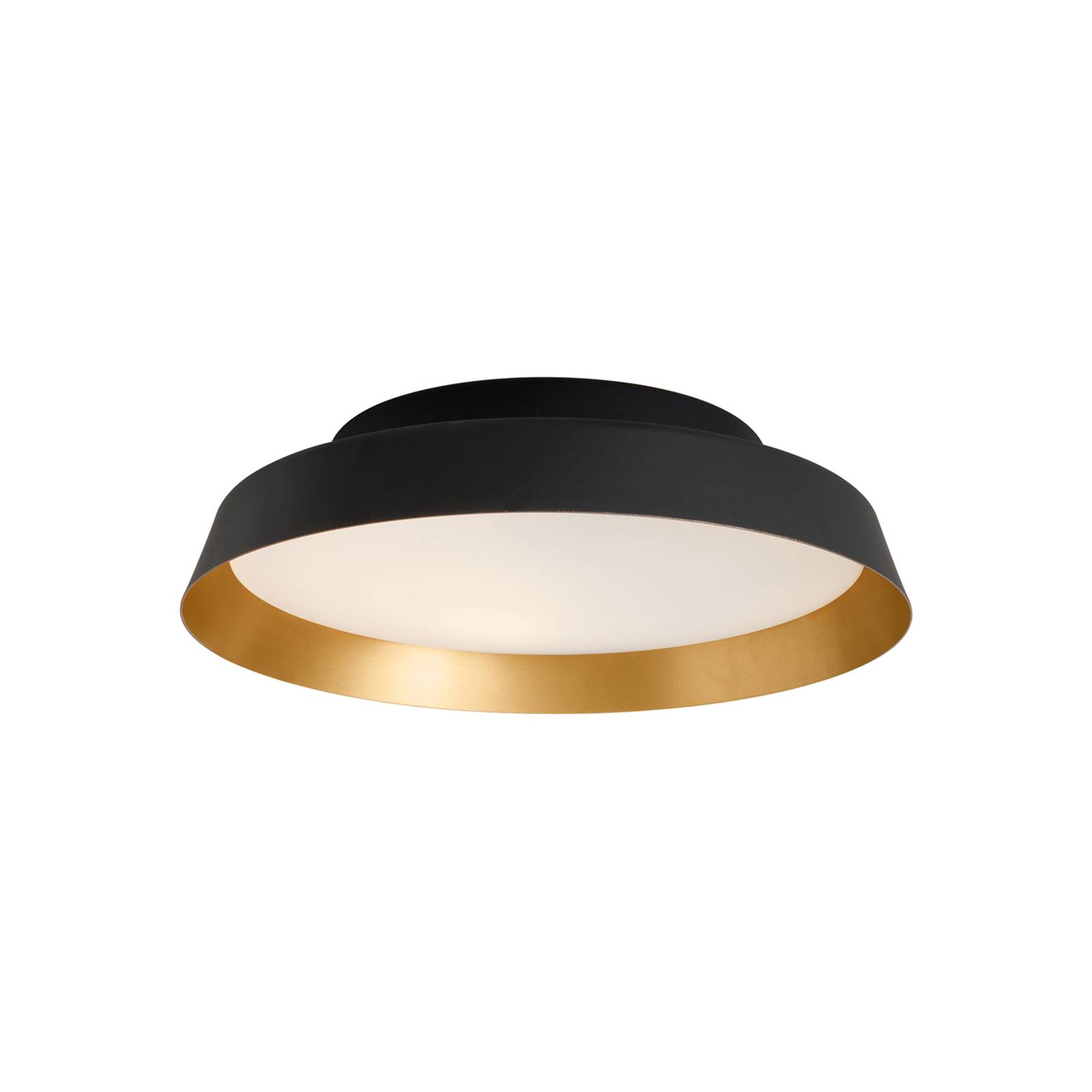 LED-Deckenleuchte Boop! Ø54cm schwarz/gold günstig online kaufen