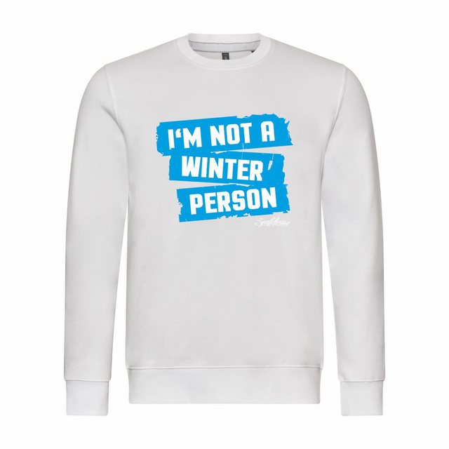 deinshirt Rundhalspullover Herren Sweatshirt Im not a winter person Mit Pri günstig online kaufen