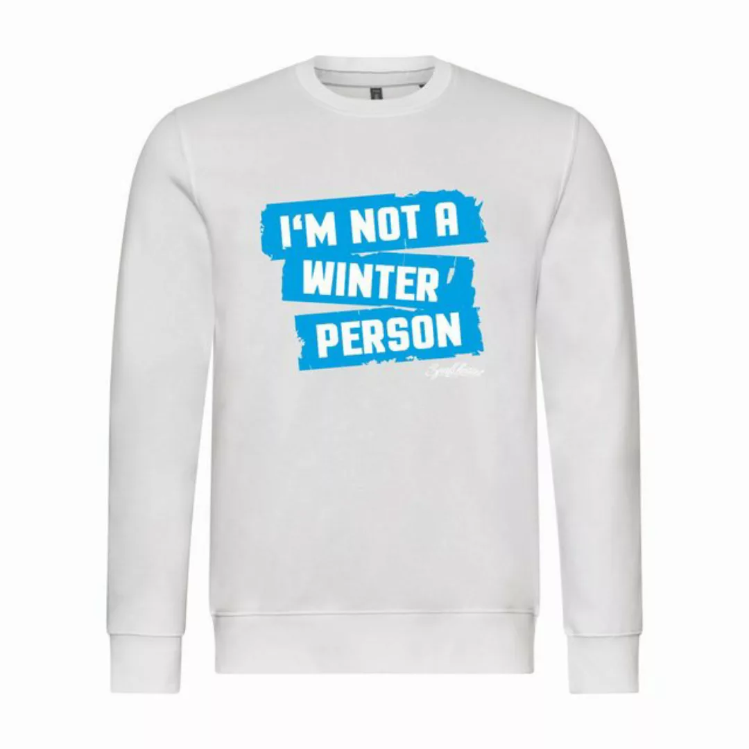 deinshirt Rundhalspullover Herren Pullover Im not a winter person Mit Print günstig online kaufen