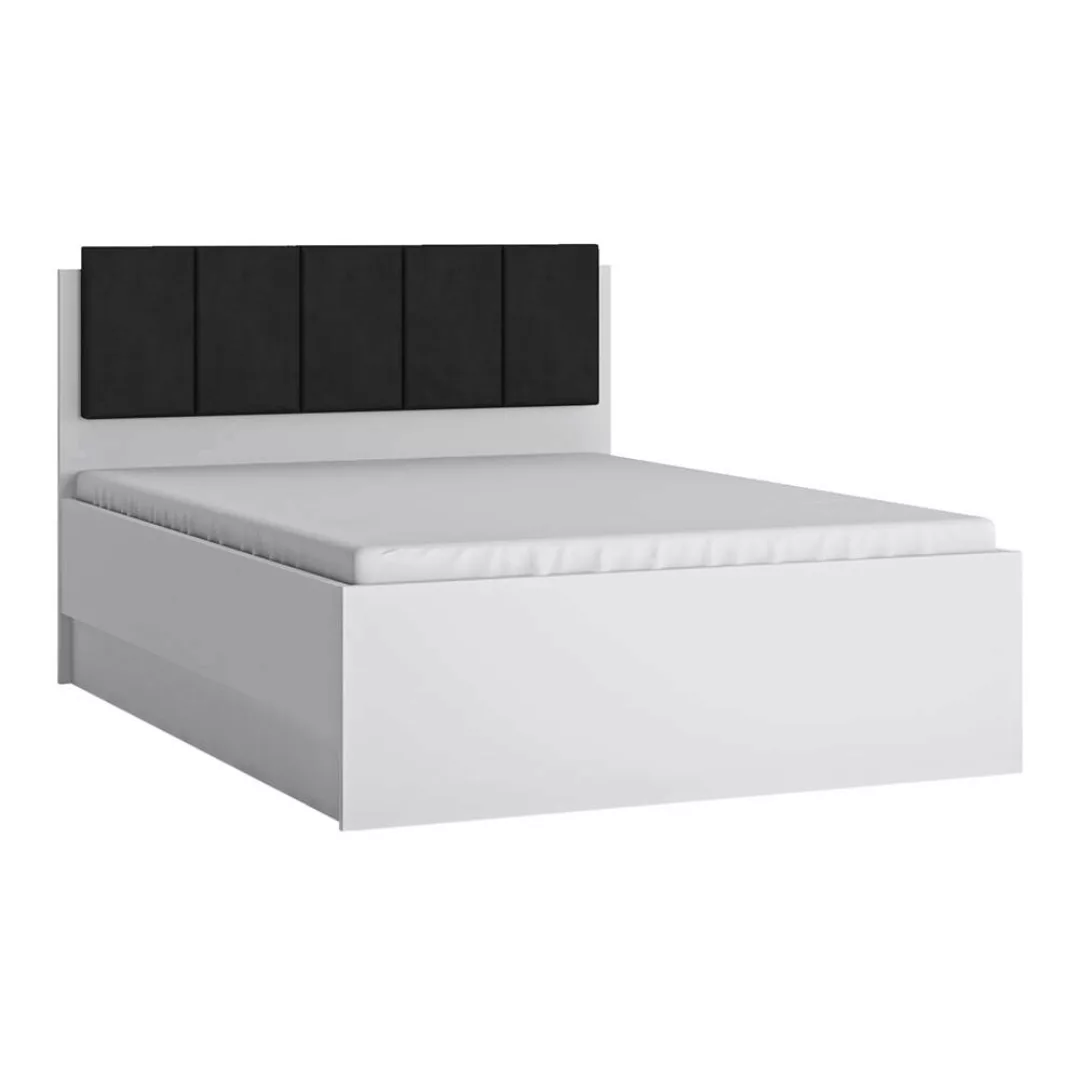 Doppelbett Bett Jugendbett, 140 cm, mit aufklappbarem Bettgestell, in weiß günstig online kaufen