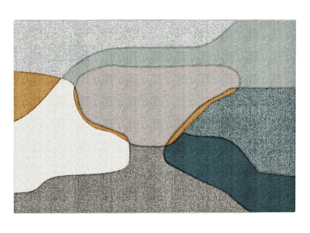 Designerteppich mit abstrakten Motiven - 160 x 230 cm - Mehrfarbig - SUROVI günstig online kaufen