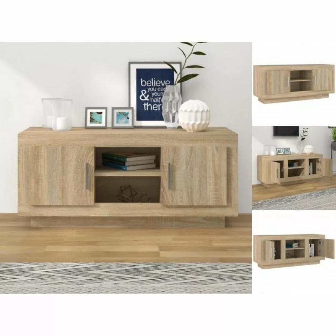 vidaXL TV-Schrank TV-Schrank Sonoma-Eiche 102x35x45 cm Spanplatte Sideboard günstig online kaufen