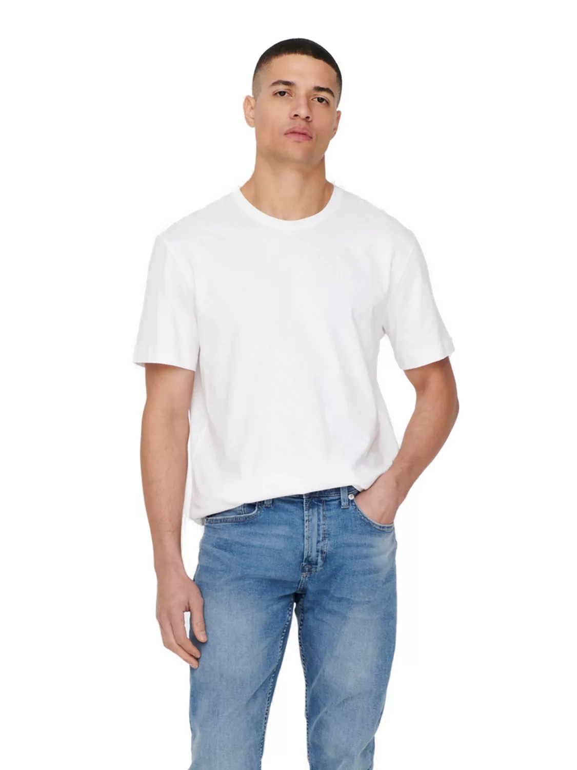 Only & Sons Herren Rundhals T-Shirt ONSMAX LIFE - Regular Fit günstig online kaufen