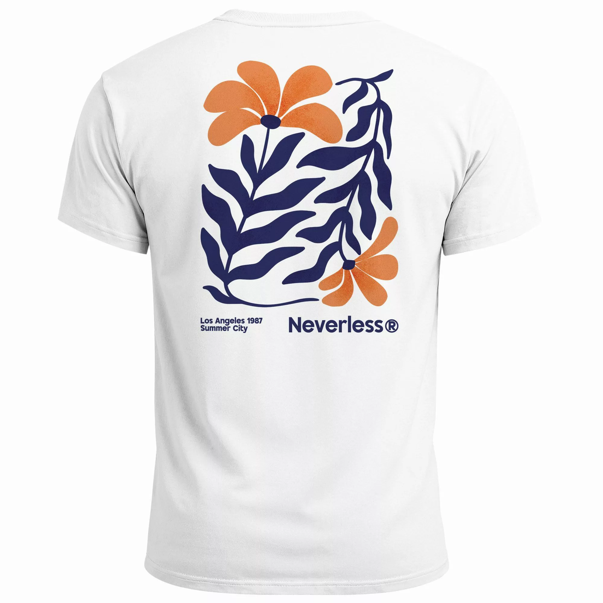 Neverless Print-Shirt Herren T-Shirt Backprint Rückendruck günstig online kaufen