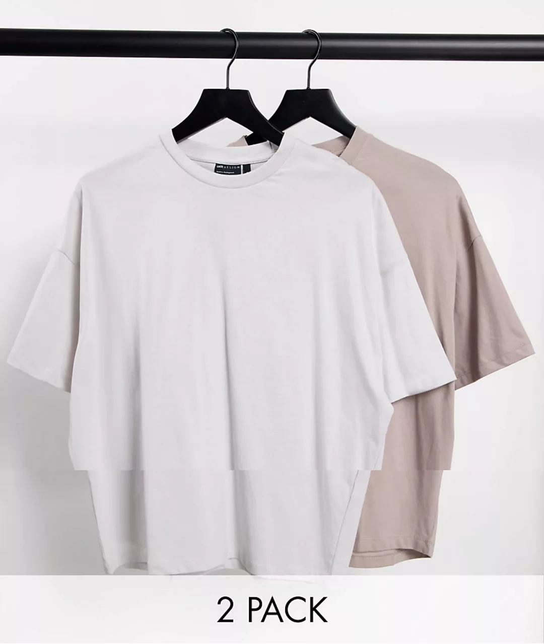 ASOS DESIGN – Oversize-T-Shirt aus Bio-Baumwolle mit Rundhalsausschnitt im günstig online kaufen