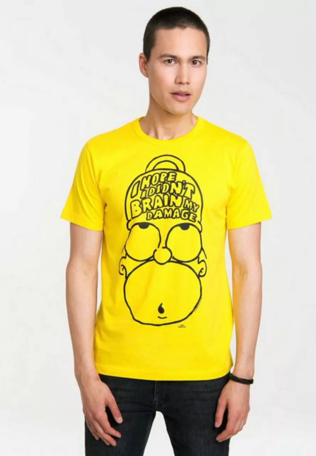 LOGOSHIRT T-Shirt Homer Simpson - The Simpsons mit witzigem Frontdruck günstig online kaufen