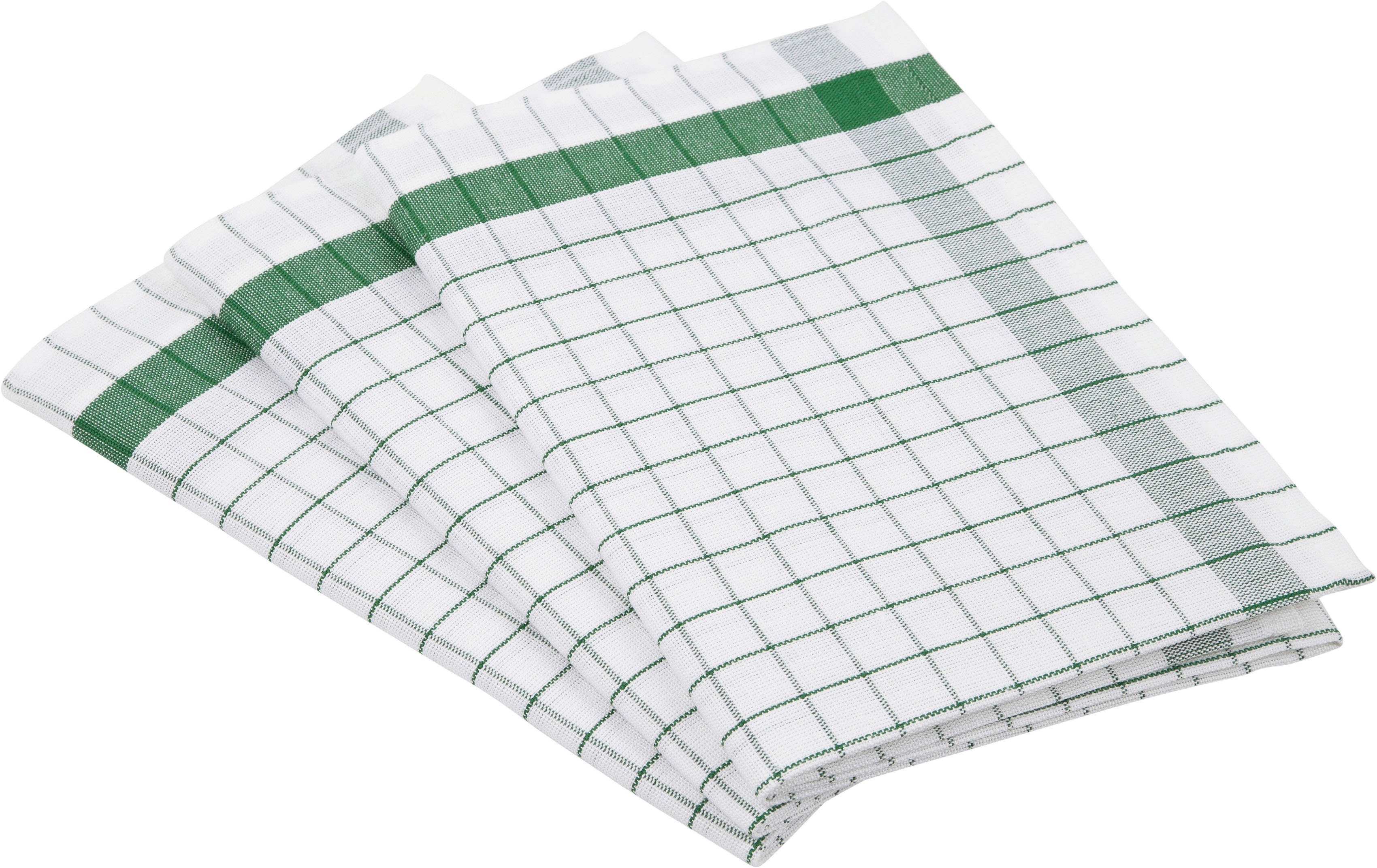 ROSS Geschirrtuch »Exclusiv«, (Set, 3 tlg.), Karofond, 50x70 cm günstig online kaufen