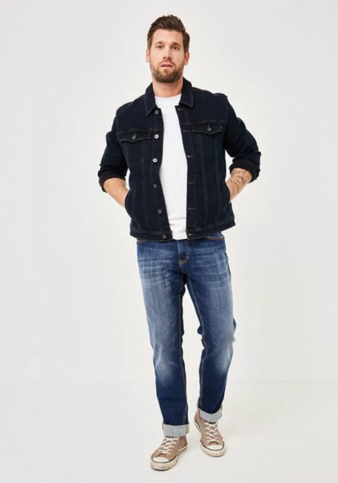 Paddock's Straight-Jeans BEN Regular Fit used look 5-Pocket Jeans günstig online kaufen