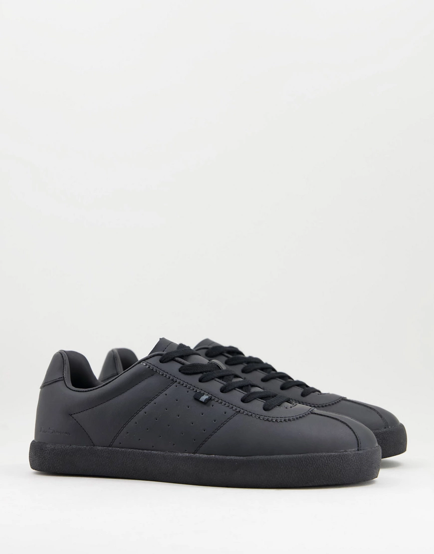 Ben Sherman – Minimalistische Sneaker in Schwarz günstig online kaufen