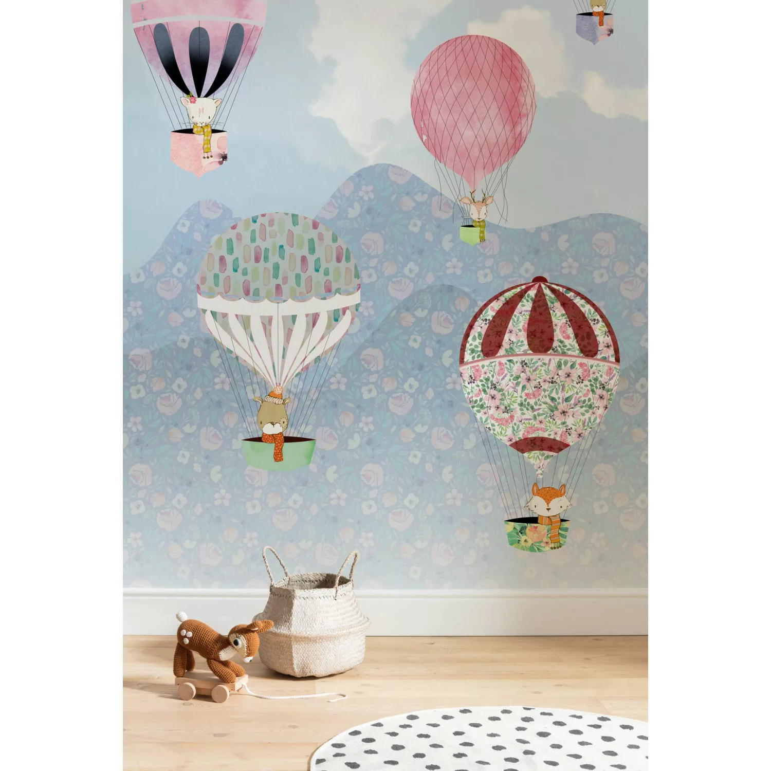 KOMAR Vlies Fototapete - Happy Balloon - Größe 200 x 250 cm mehrfarbig Gr. günstig online kaufen