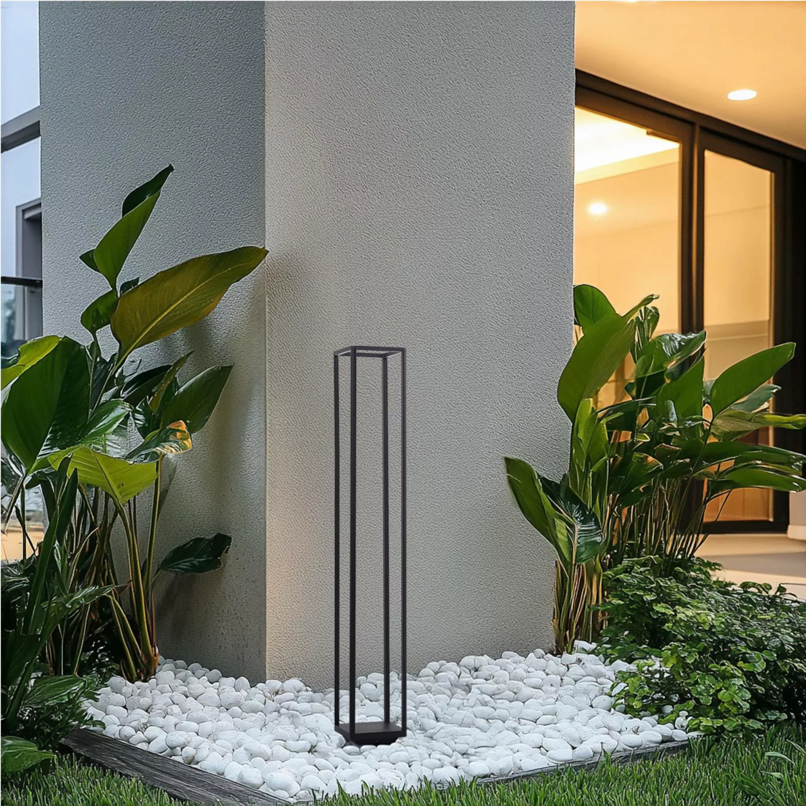 Lucande LED-Wegeleuchte Thorvid, Höhe 120 cm, schwarz günstig online kaufen