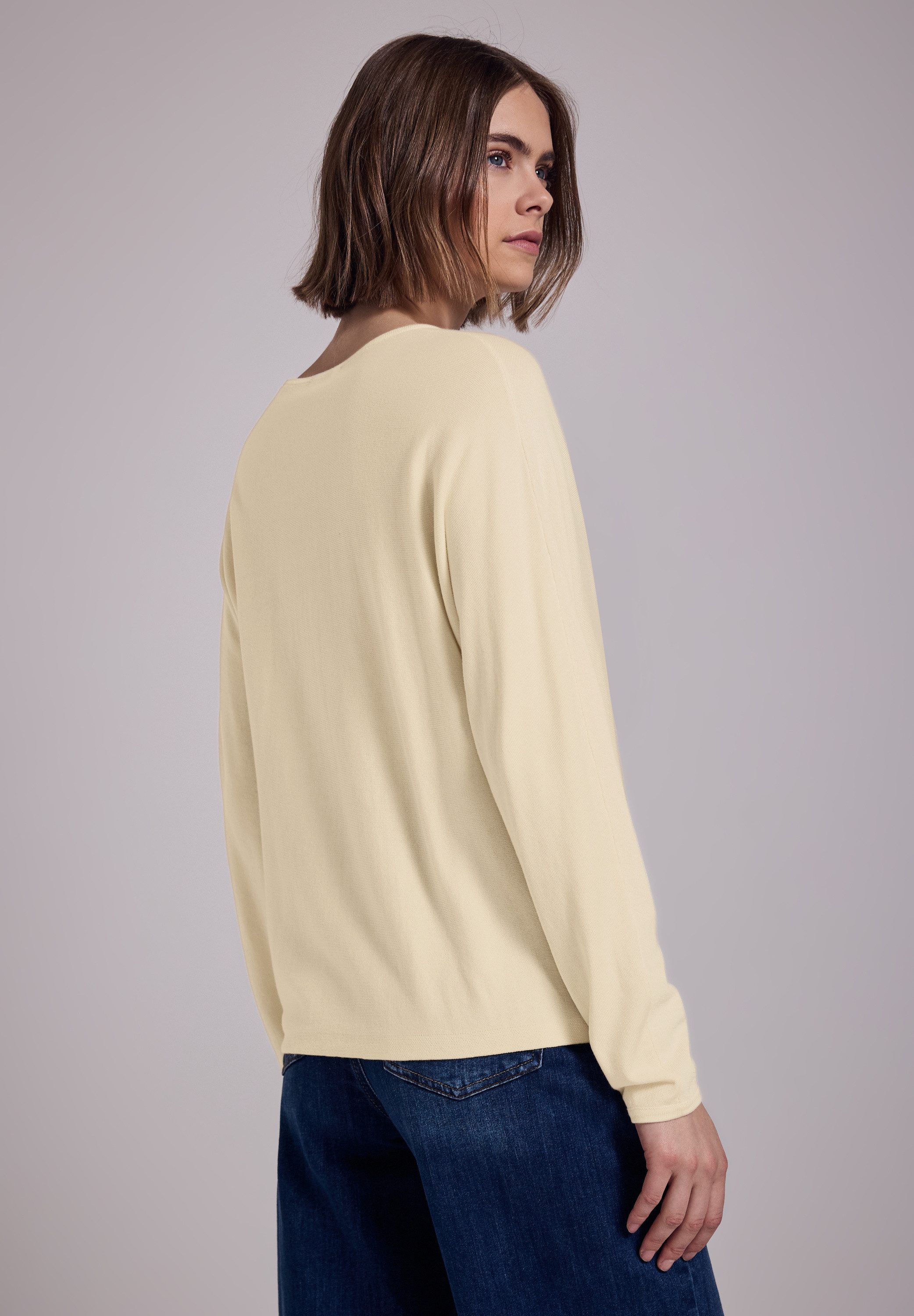 STREET ONE STUDIO Strickpullover, aus softem Materialmix günstig online kaufen