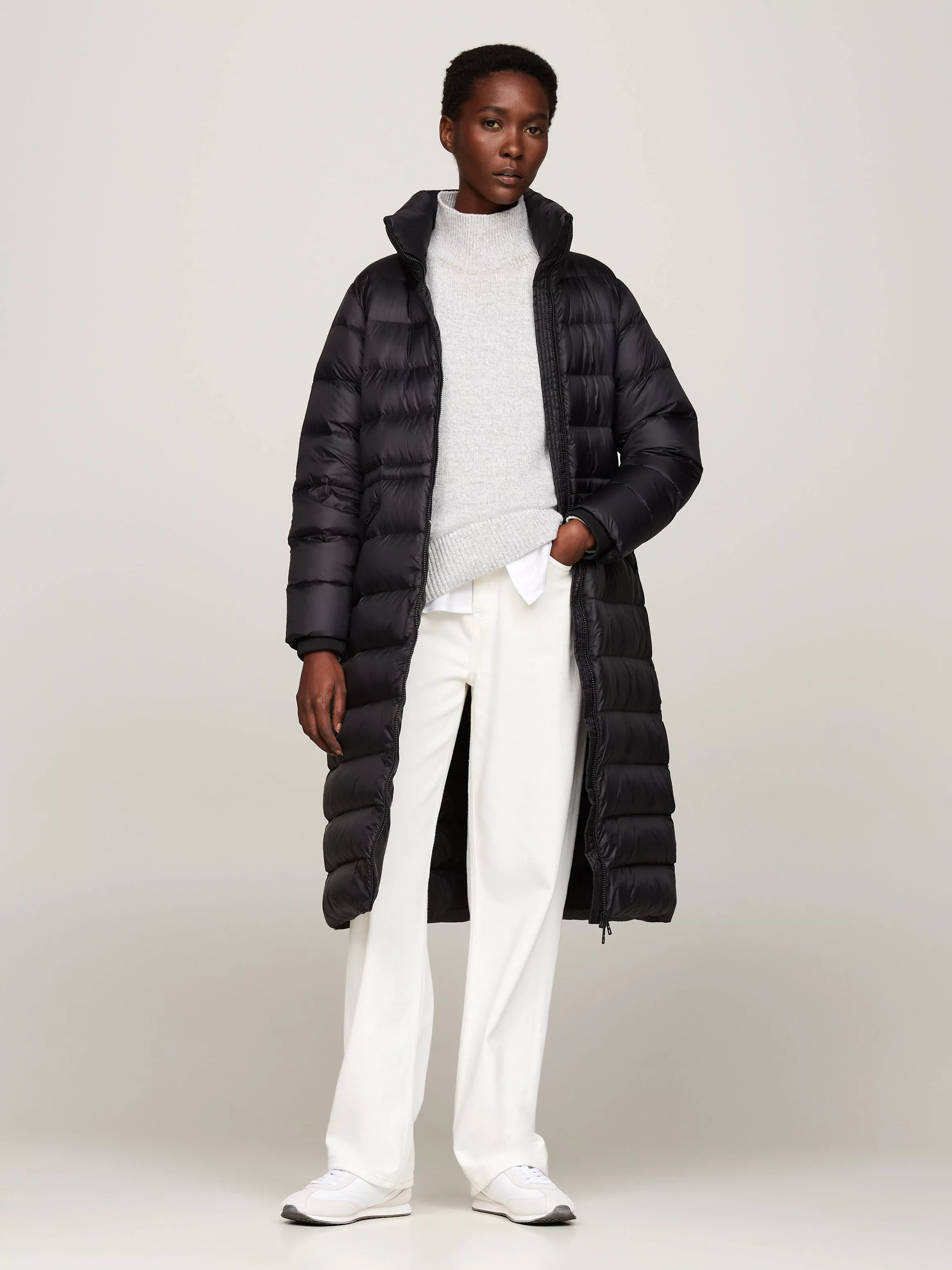 Tommy Hilfiger Steppmantel MW DOWN FUNNEL NK MAXI COAT mit Funnelkragen günstig online kaufen