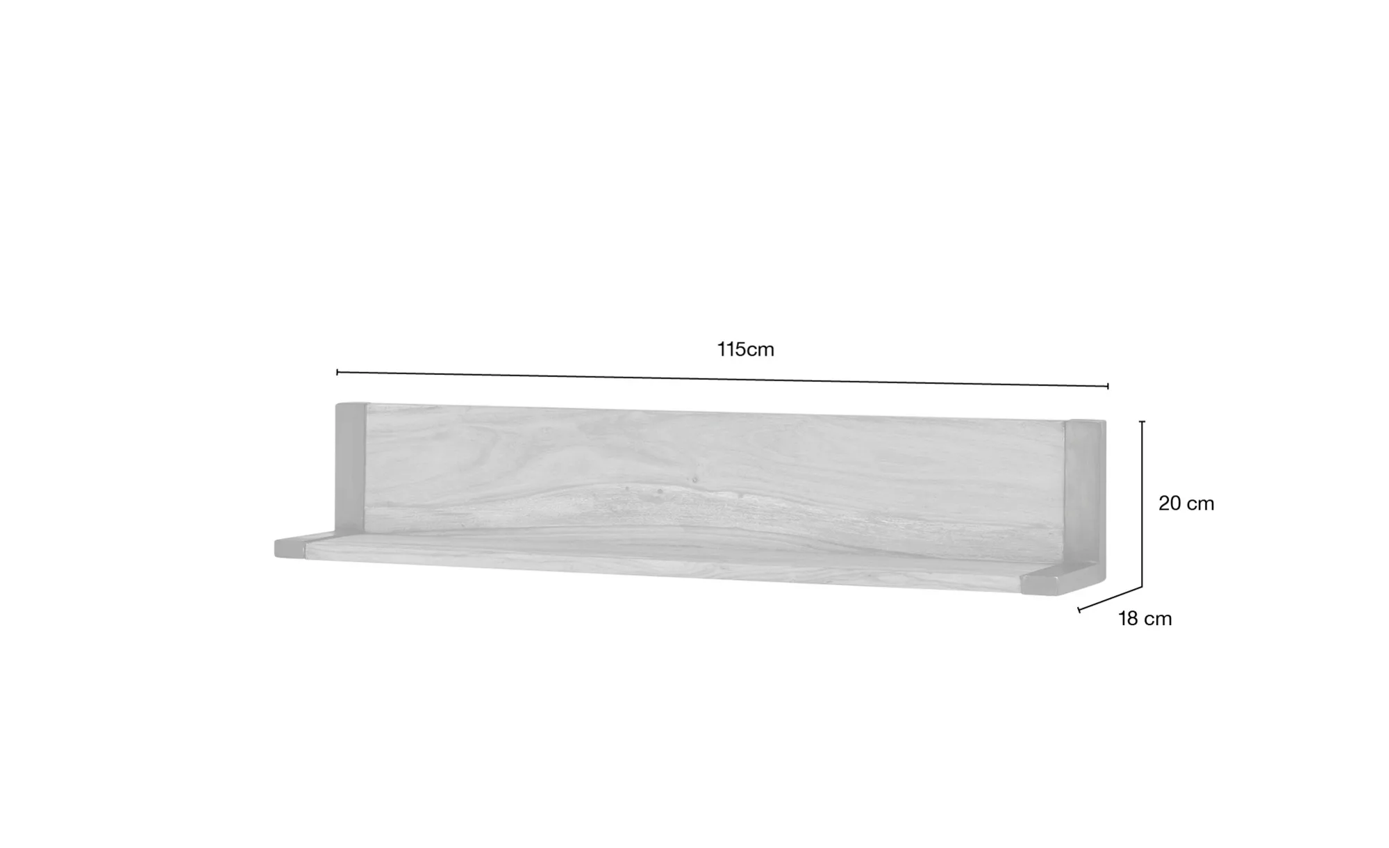 Gray & Jones Wandboard  Tierra Fuego One ¦ holzfarben ¦ Maße (cm): B: 115 H günstig online kaufen