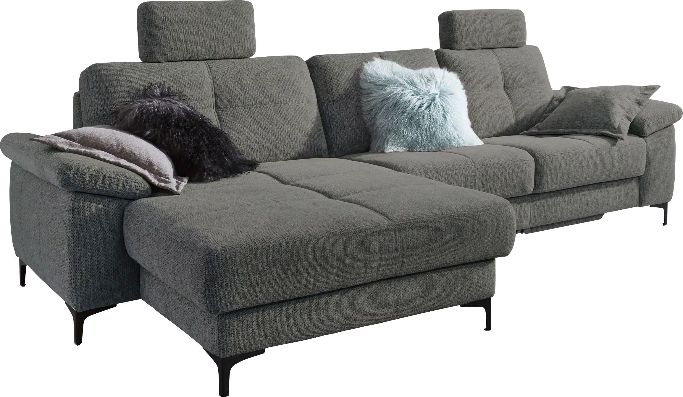 3C Carina Ecksofa "Burnaby bequem und modern, L-Form", 2 Kopfstützen, optio günstig online kaufen