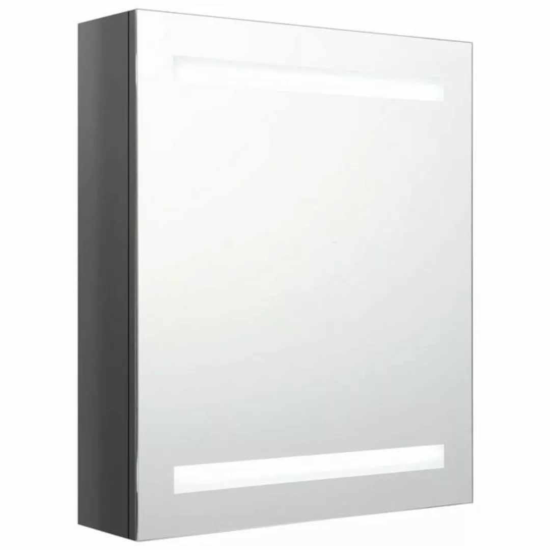 Led-bad-spiegelschrank Glänzendes Grau 50x14x60 Cm günstig online kaufen