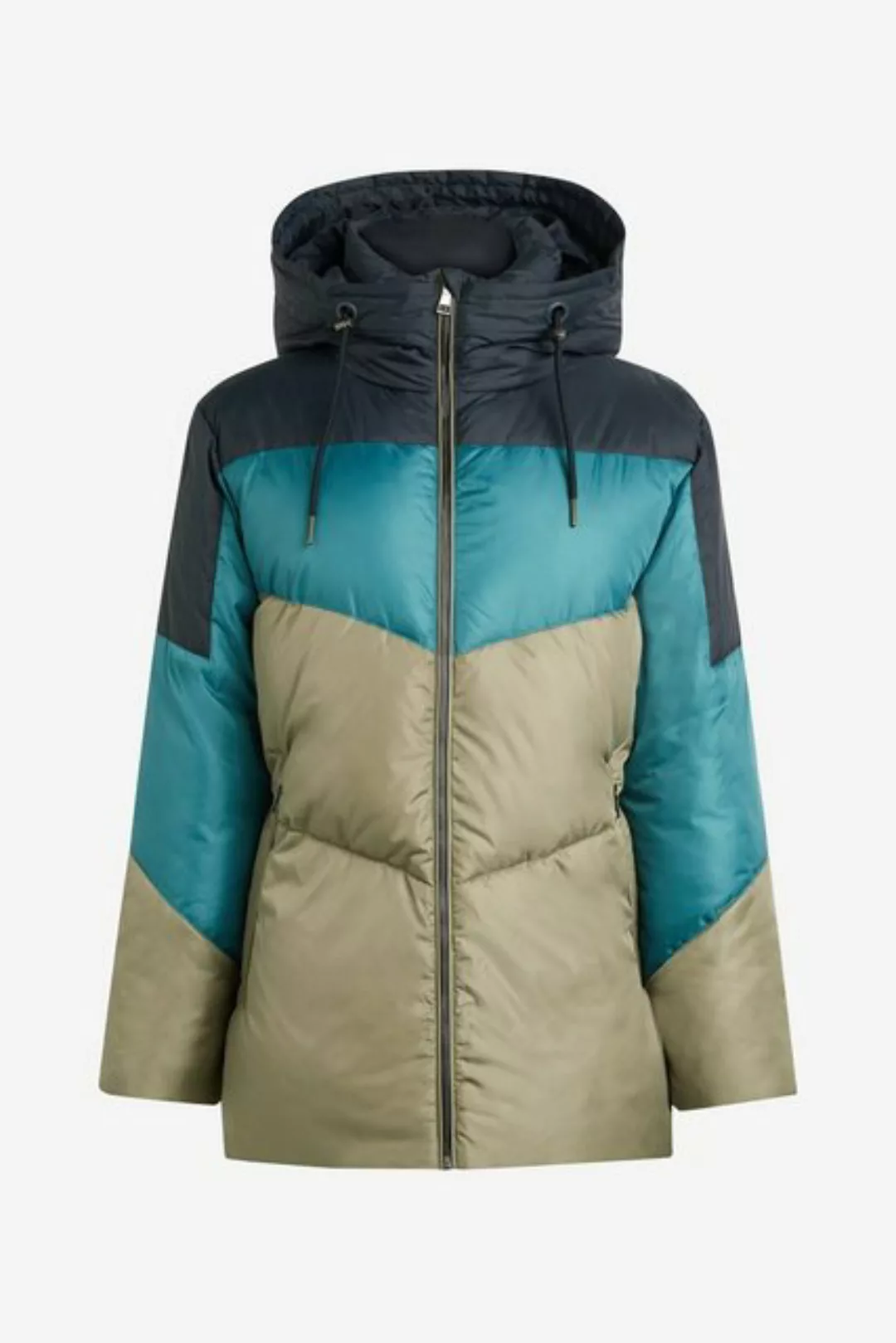 Next Steppjacke Farbblock-Steppmantel (1-St) günstig online kaufen