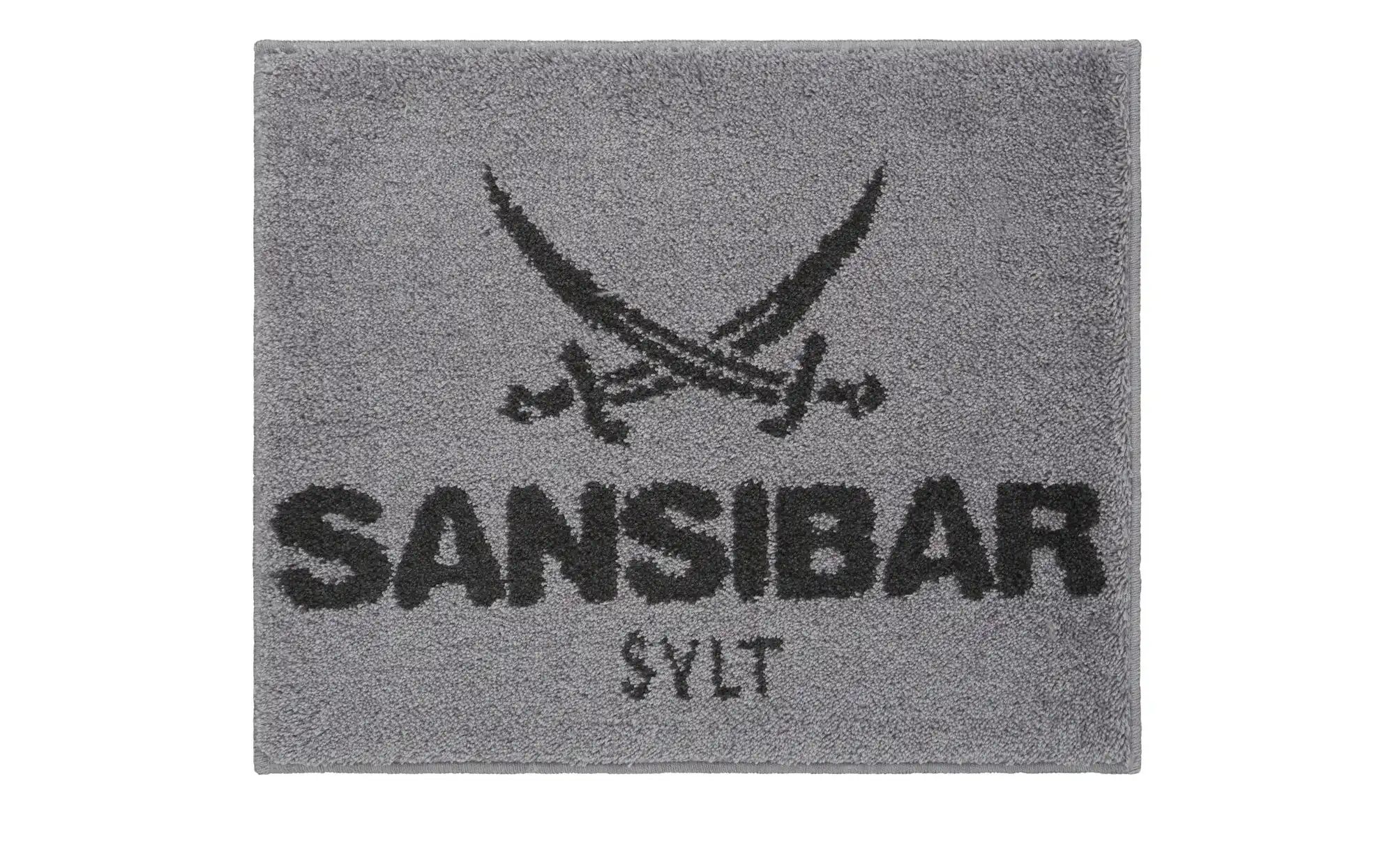 SANSIBAR Sylt Hoch-Flor Badteppich  Sansibar ¦ silber ¦ Synthetik ¦ Maße (c günstig online kaufen