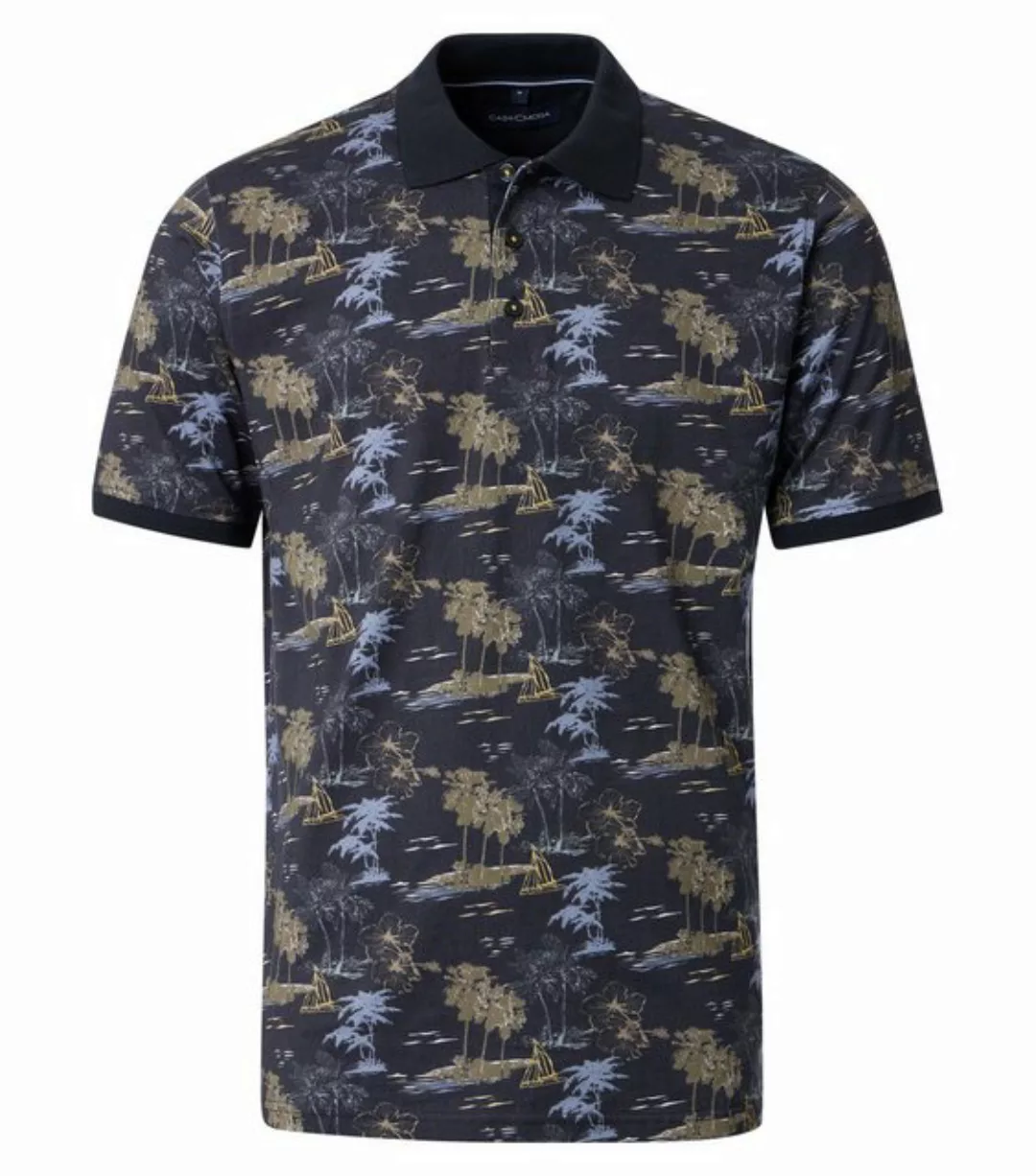 CASAMODA Poloshirt "CASAMODA Polo-Shirt Print" günstig online kaufen