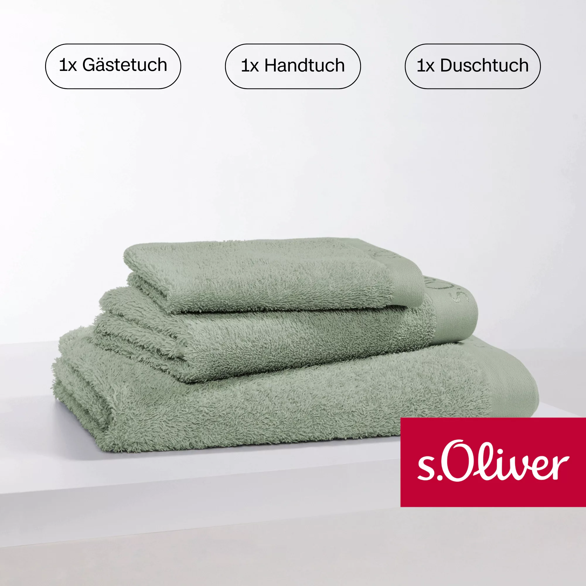 s.Oliver Handtuch Set »s. Oliver, besonders weich und saugfähig«, (Set, 3 S günstig online kaufen