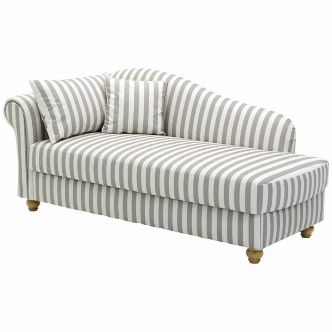 Max Winzer® Sofa Evelyn, Recamiere Armlehne links gestreift günstig online kaufen