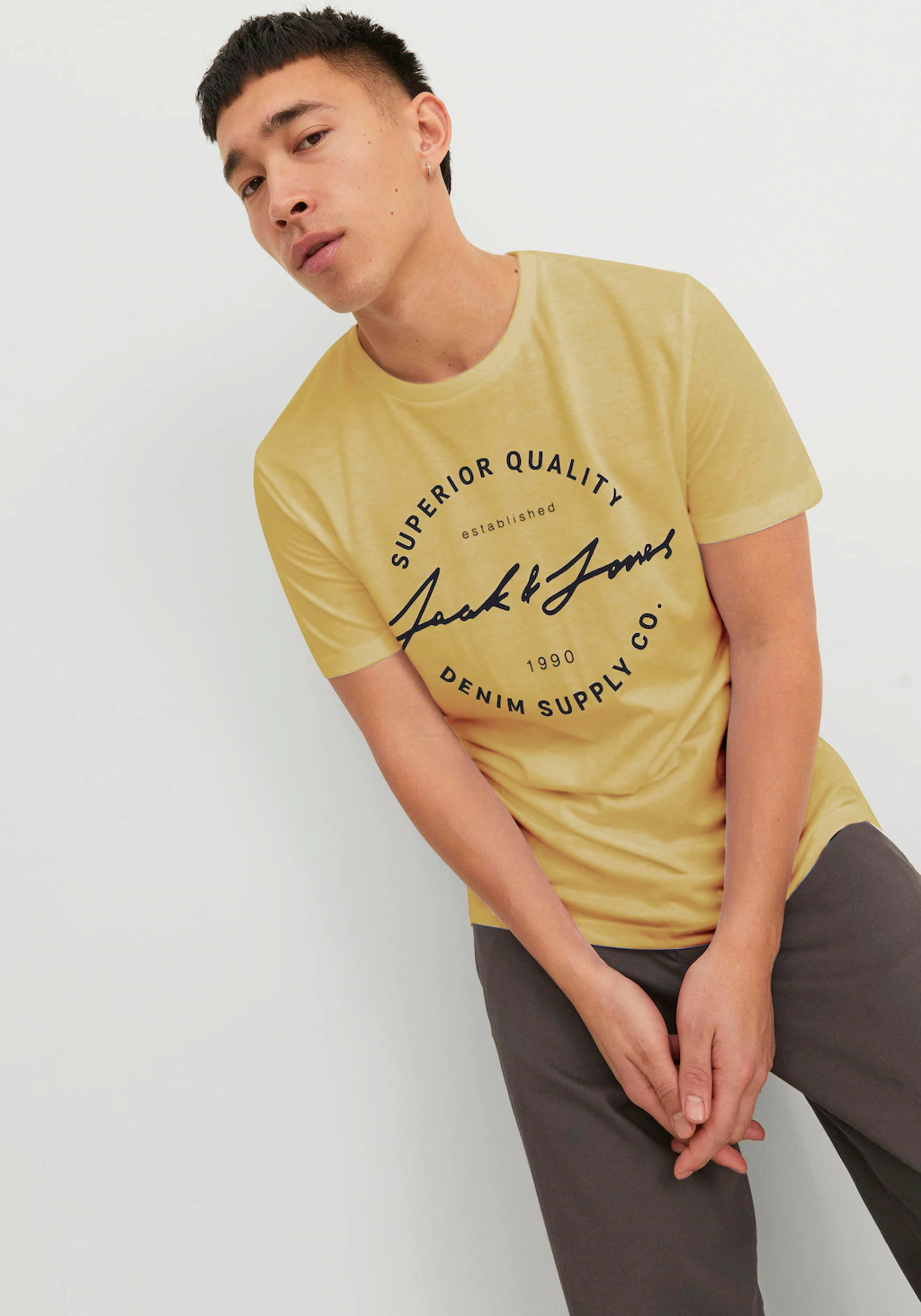 Jack & Jones Rundhalsshirt "JJACE TEE SS CREW NECK" günstig online kaufen