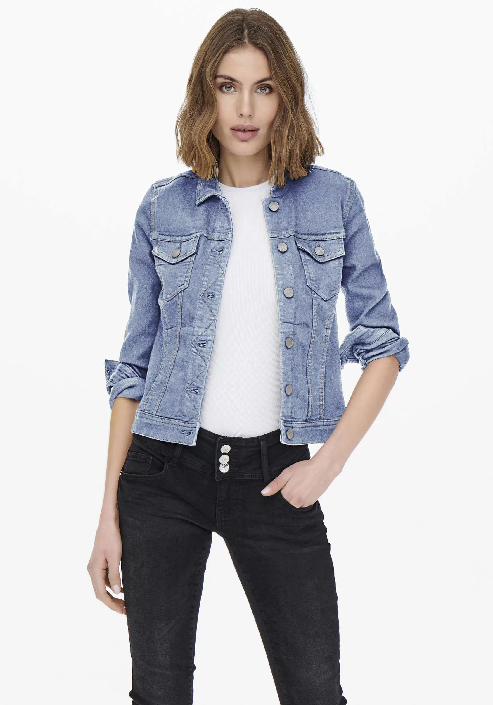 ONLY Jeansjacke ONLY Damen Jeans-Jacke OnlWonder Übergangsjacke günstig online kaufen