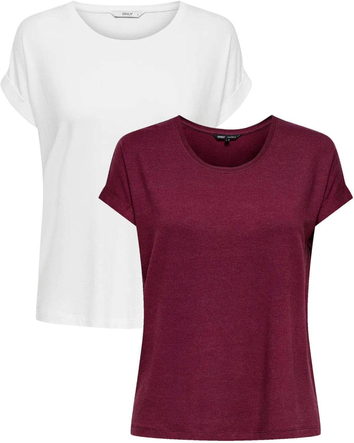 ONLY T-Shirt Stilvolles Basic Shirt mit günstig online kaufen