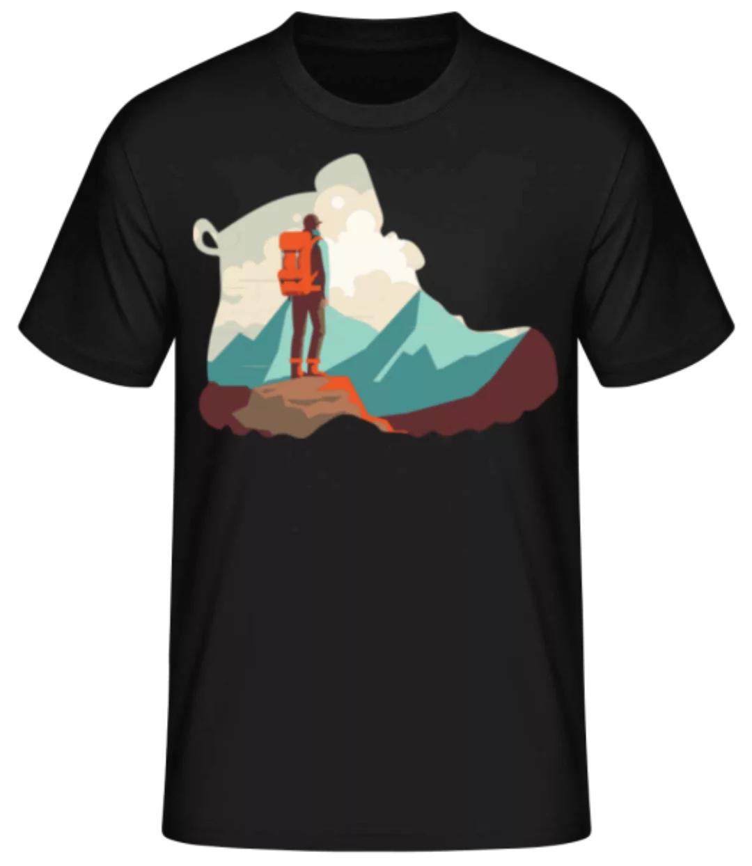 Wander Schuh Silhouette · Männer Basic T-Shirt günstig online kaufen