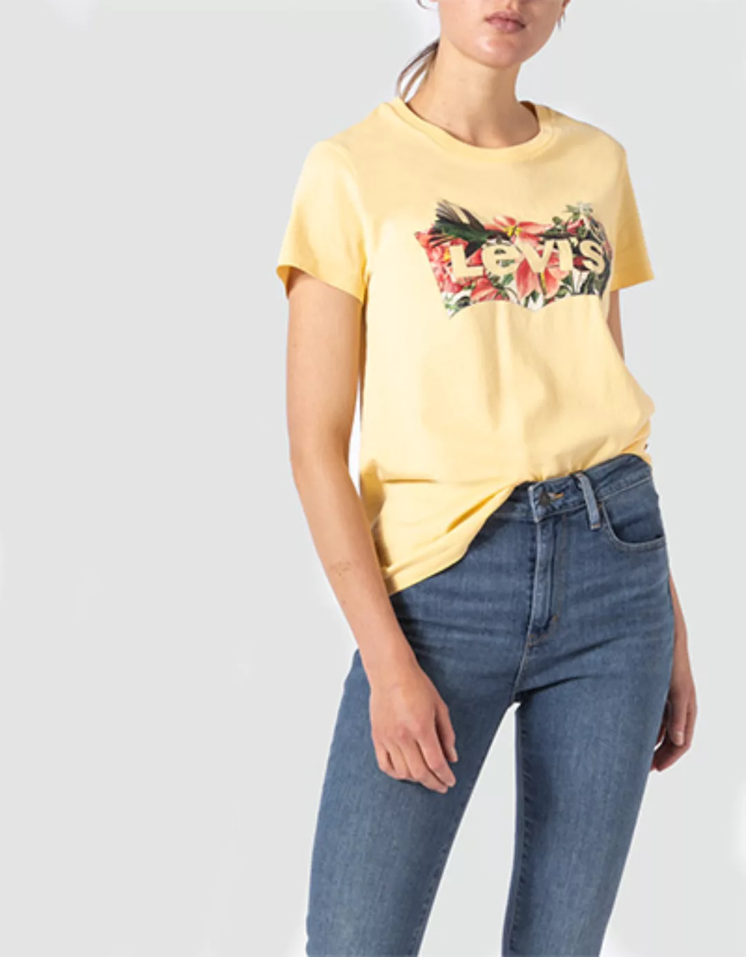 Levi´s ® The Perfect Kurzarm T-shirt XS Batwing Fill Humm günstig online kaufen