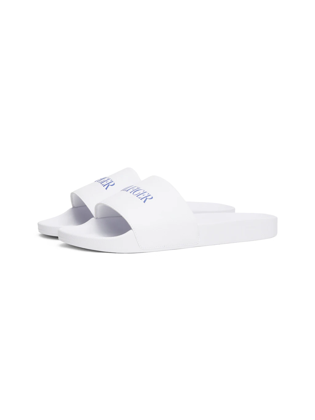 Tommy Hilfiger Pantolette "HILFIGER PRINT TUMBLE POOL SLIDE", Hausschuh, So günstig online kaufen