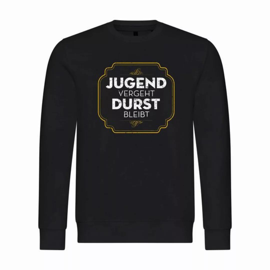 deinshirt Rundhalspullover Herren Pullover Jugend vergeht Durst bleibt Mit günstig online kaufen