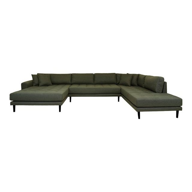 ebuy24 Sofa Lido Sofa Usofa links gewendet 4 Kissen grün., 1 Teile günstig online kaufen