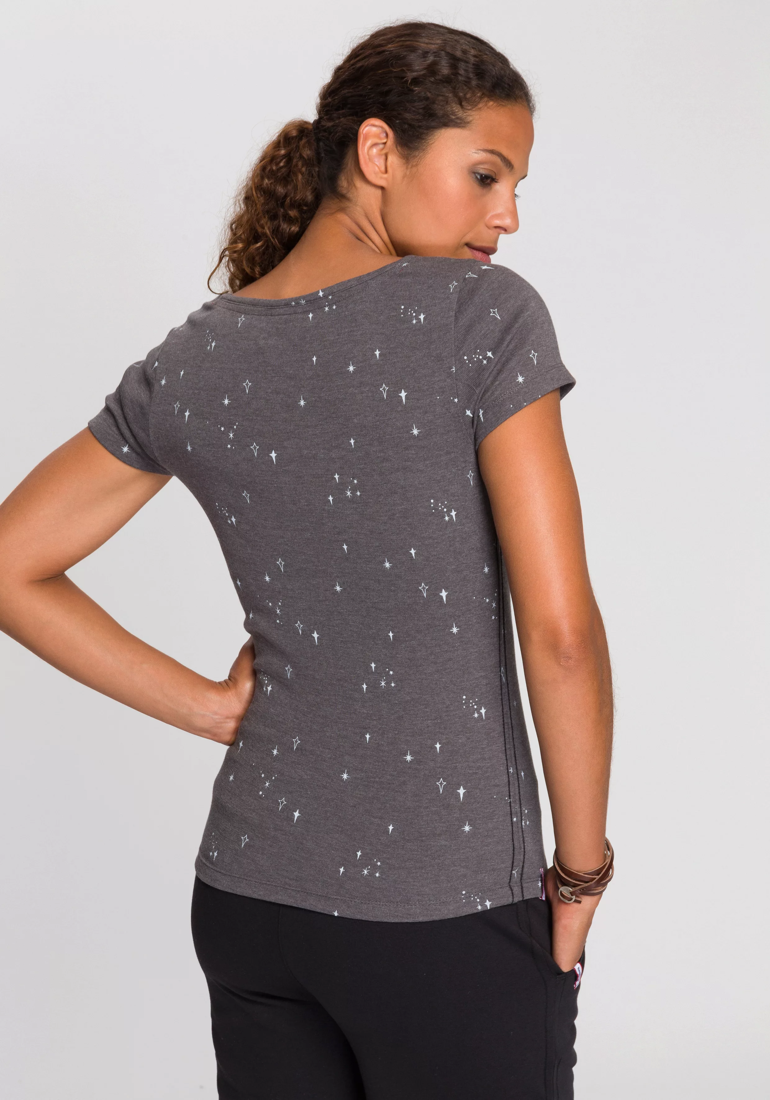 KangaROOS T-Shirt, mit süßem Logoschriftzug am Halsausschnitt günstig online kaufen