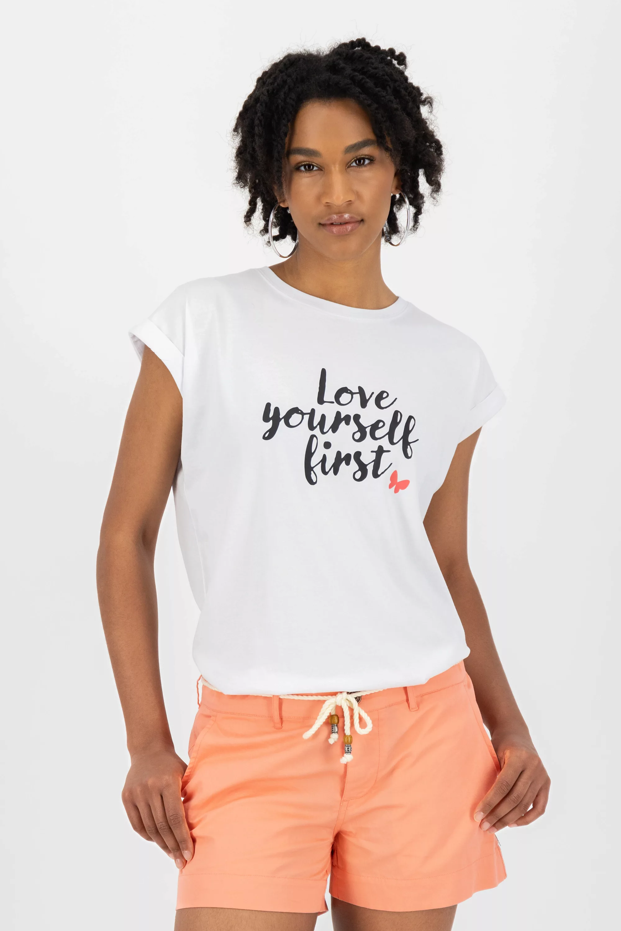 Alife & Kickin Rundhalsshirt "EnidAK P Shirt love yourself first Damen Shir günstig online kaufen