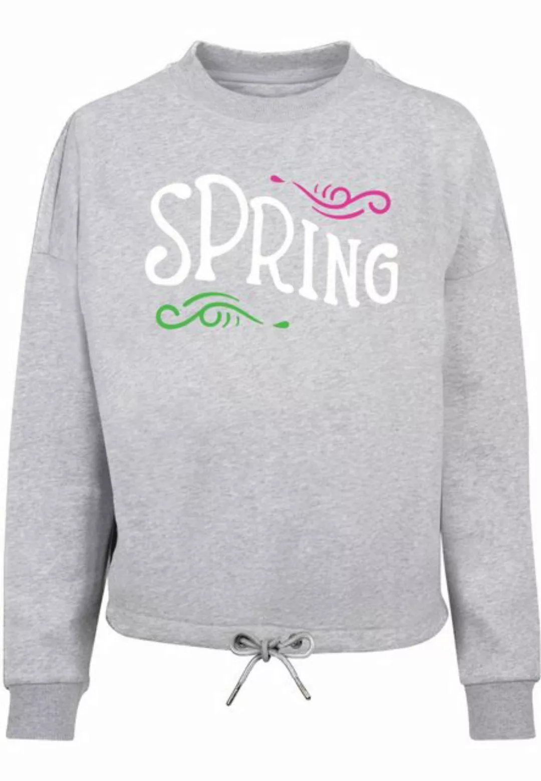 Merchcode Sweater Merchcode Damen Ladies Spring text - Oversize Crewneck günstig online kaufen