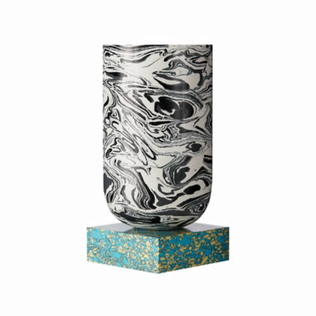 Vase Swirl Medium plastikmaterial corian bunt / 14,5 x 14,5 x H 24,5 cm - M günstig online kaufen