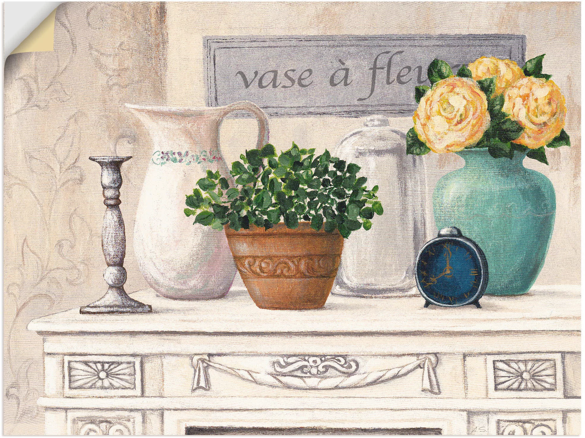 Artland Wandbild »Vasen mit Blumen«, Vasen & Töpfe, (1 St.), als Alubild, O günstig online kaufen
