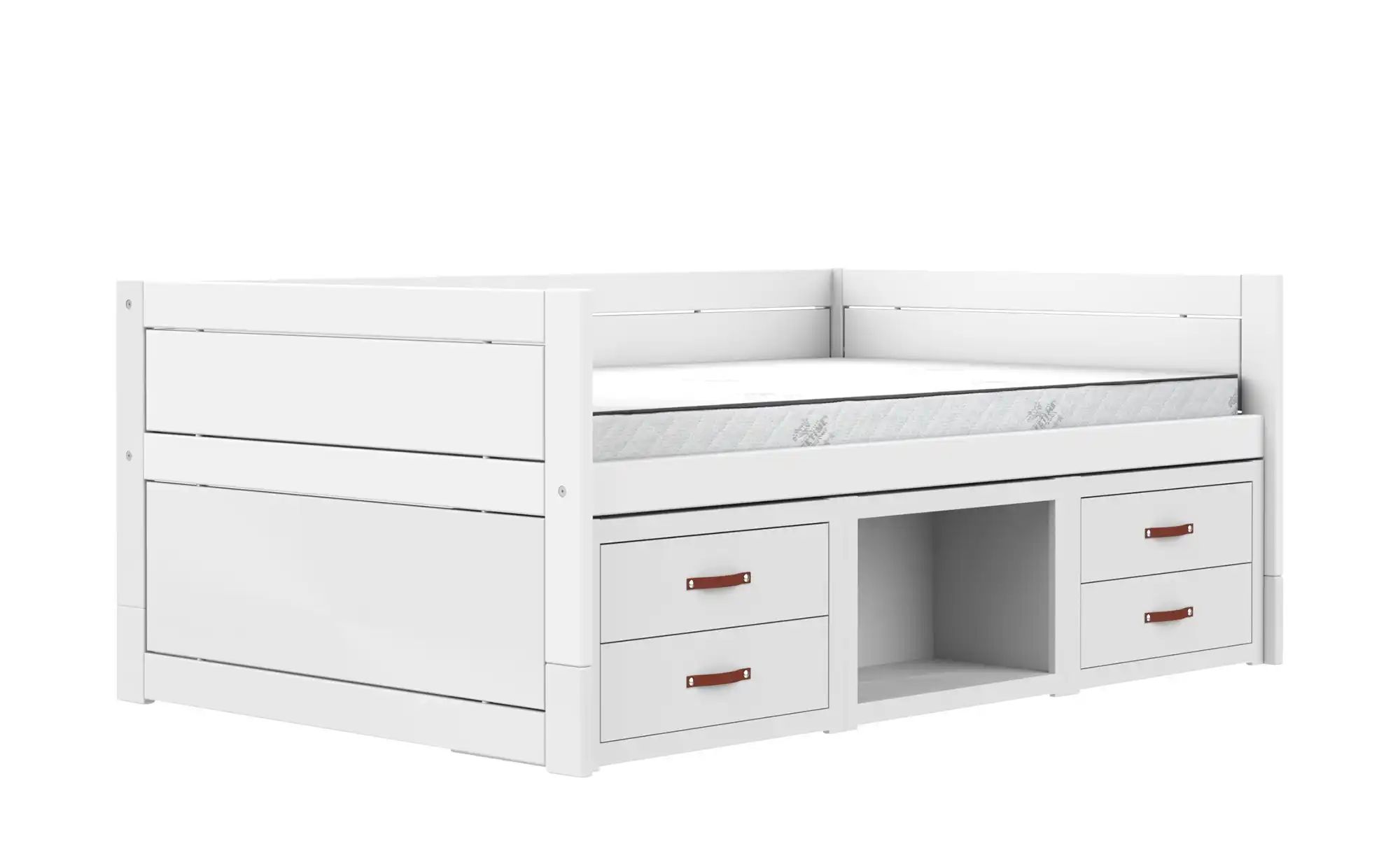 Lifetime Kojenbett mit Regal 120cm  Basis ¦ weiß ¦ Maße (cm): B: 207 H: 83 günstig online kaufen