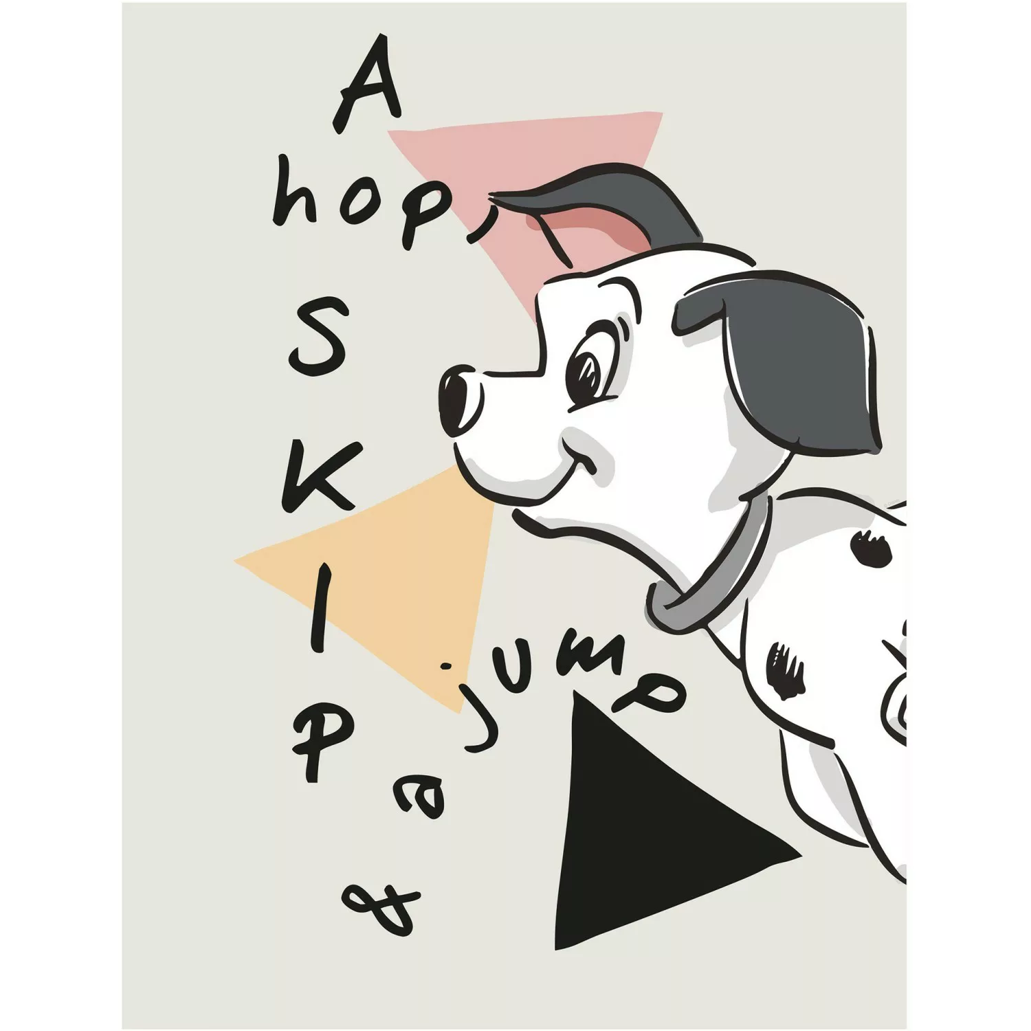 Komar Wandbild 101 Dalmatian Angles 40 x 50 cm günstig online kaufen